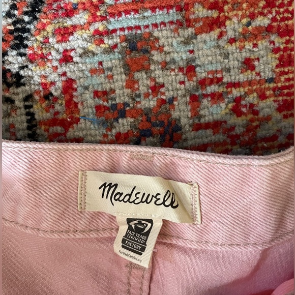 NWT Madewell The Darted Barrel-Leg Jean in Pink Size 32 - Picture 9 of 10